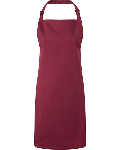 Artisan Collection by Reprime Recycled Bib Apron - Burgundy Front