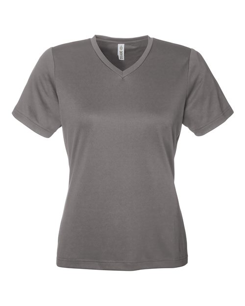 Team 365 Women's Zone Performance Mesh T-Shirt - Sport Graphite Front