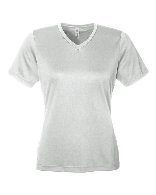 Team 365 Women's Zone Performance Mesh T-Shirt - Sport Silver Front