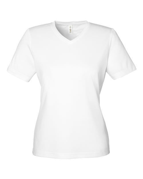Team 365 Women's Zone Performance Mesh T-Shirt - White Front