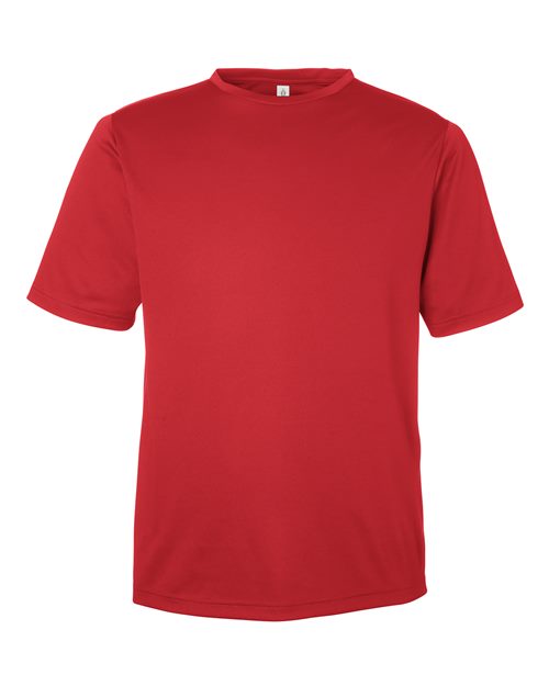 Team 365 Men's Zone Performance Mesh T-Shirt - Sport Scarlet Red Front