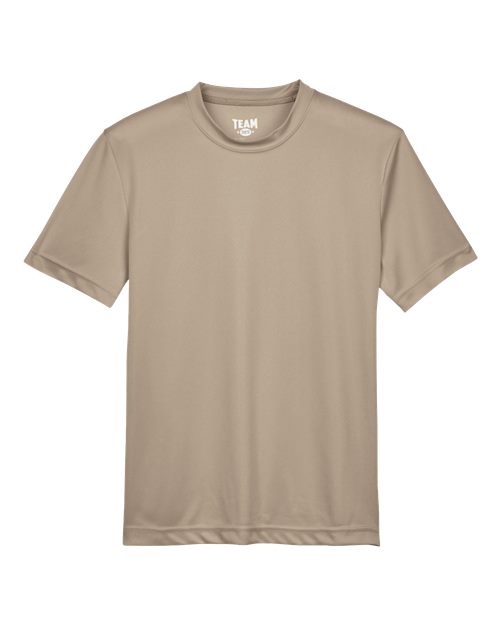 Team 365 Youth Zone Performance T-Shirt - Desert Khaki Front