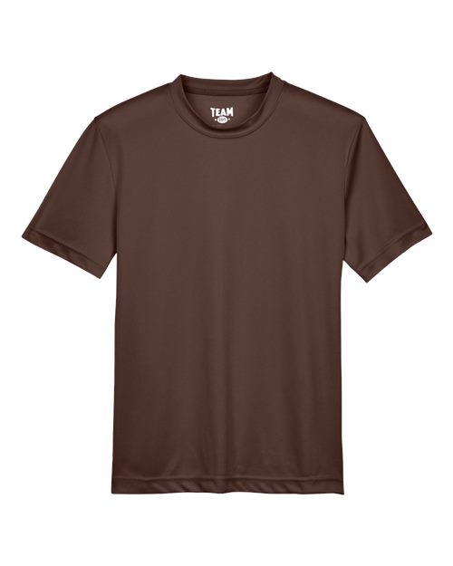 Team 365 Youth Zone Performance T-Shirt - Sport Dark Brown Front