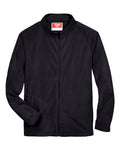 Team 365 Men's Campus Microfleece Jacket - Black Front
