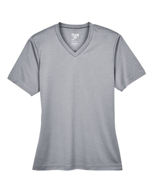 Team 365 Women's Sonic Heather Performance T-Shirt - Athletic Heather Front