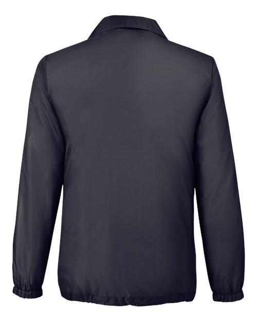 Team 365 Unisex Zone Protect Coaches Jacket - Back