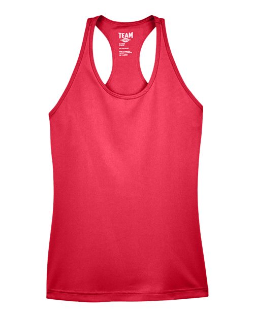 Team 365 Women's Zone Performance Racerback Tank - Sport Red Front