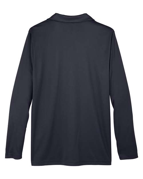 Team 365 Men's Zone Performance Long Sleeve Polo - Back