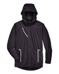 Team 365 Men's Dominator Waterproof Jacket - Black Front