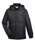Team 365 Youth Zone Protect Lightweight Jacket - Black Front