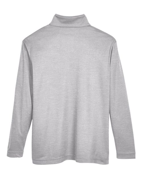 Team 365 Youth Zone Sonic Heather Performance Quarter-Zip Pullover - Back