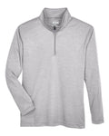 Team 365 Youth Zone Sonic Heather Performance Quarter-Zip Pullover - Athletic Heather Front