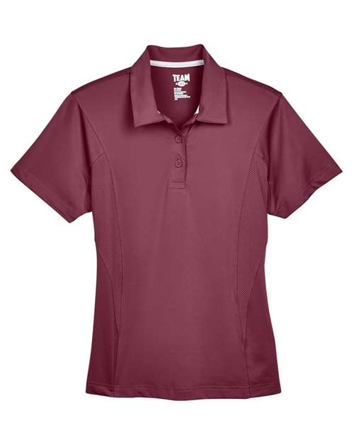Team 365 Women's Charger Performance Polo - Sport Maroon Front