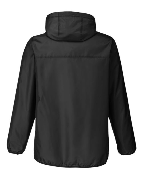 Team 365 Unisex Zone Protect Packable Anorak Jacket - Back