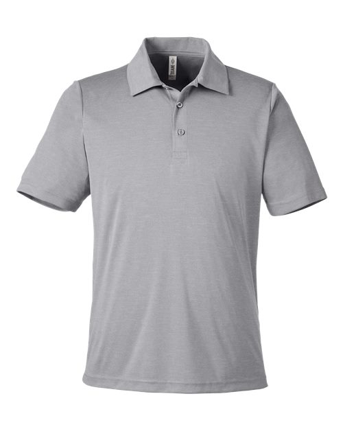 Team 365 Men's Zone Sonic Heather Performance Polo - Athletic Heather Front