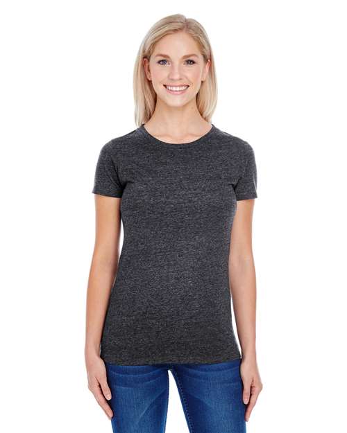 Threadfast Apparel Women's Tri-Blend T-Shirt - Model Front