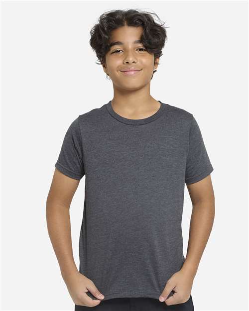 Threadfast Apparel Youth Epic CVC T-Shirt - Model Front