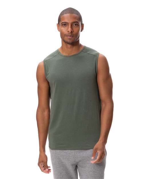 Threadfast Apparel Unisex Impact Tank Top - Model Front