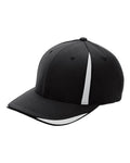 Flexfit Pro-Formance® Front Sweep Cap - Black/ Sport Silver Front