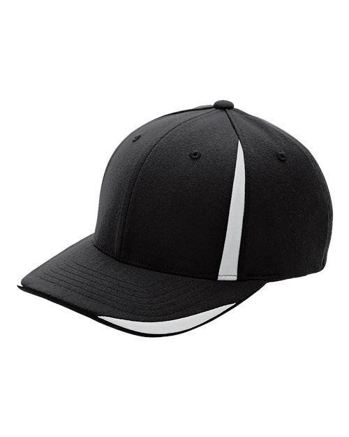Flexfit Pro-Formance® Front Sweep Cap - Black/ Sport Silver Front