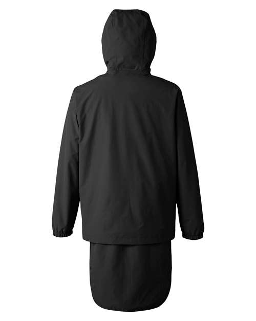 Team 365 Unisex Zone HydroSport™ Storm Flap Jacket - Back