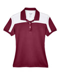 Team 365 Women's Victor Performance Polo - Sport Maroon Front