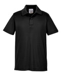 Team 365 Youth Zone Performance Polo - Black Front