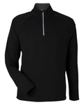 CORE365 Men's Origin Performance Pique Quarter-Zip Pullover - Black/ Carbon Front