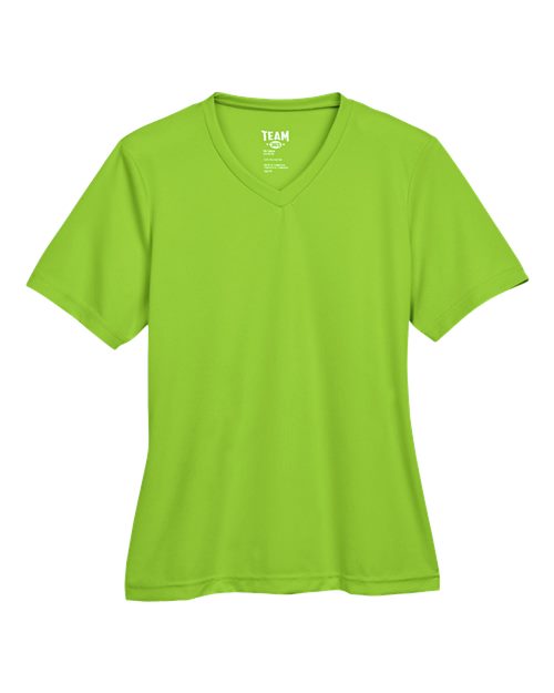 Team 365 Women's Zone Performance T-Shirt - Acid Green Front