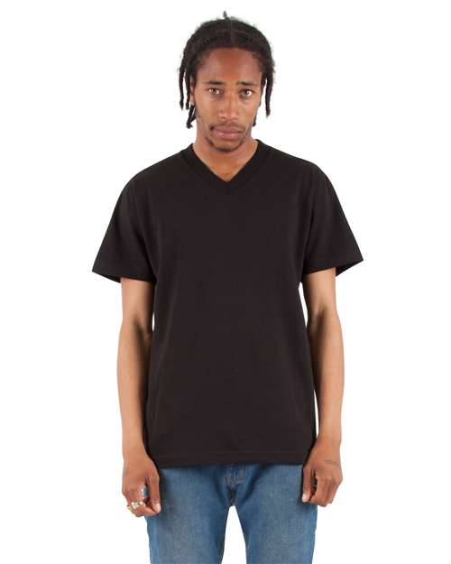 Shaka Wear Unisex V-Neck Tee - Model Front