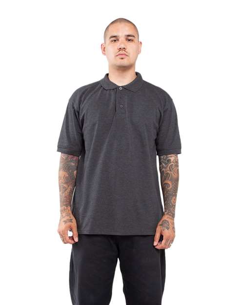 Shaka Wear Unisex Polo - Model Front