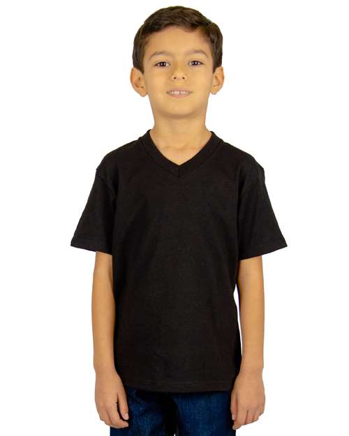 Shaka Wear Youth V-Neck Tee - Model Front