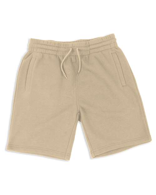 Shaka Wear Unisex Jogger Shorts - Beige Front