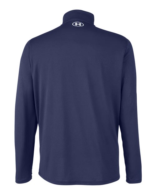 Men's Team Tech™ Quarter-Zip Pullover - Midnight Navy/ White Back