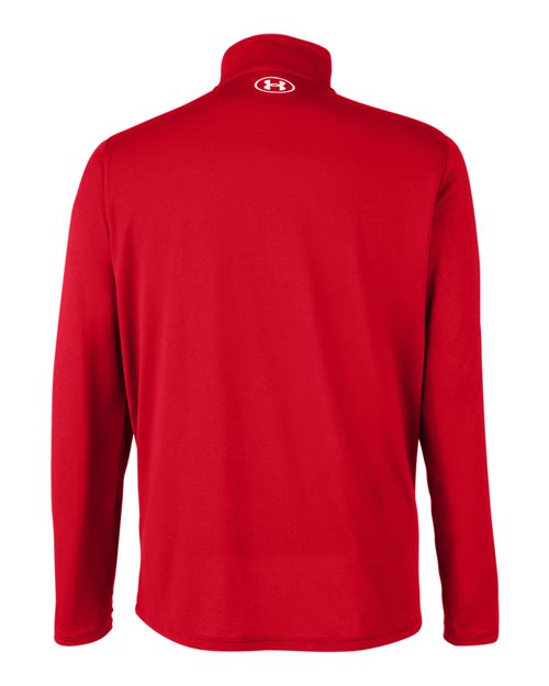 Men's Team Tech™ Quarter-Zip Pullover - Red/ White Back