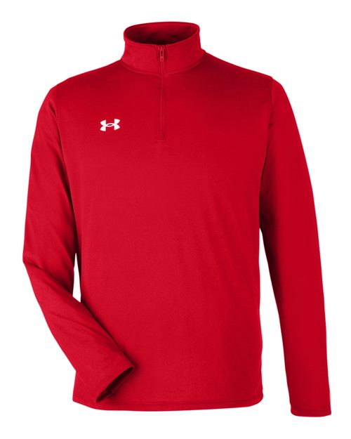 Men's Team Tech™ Quarter-Zip Pullover - Red/ White Front