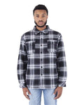 Shaka Wear Unisex Plaid Jacket - Model Front