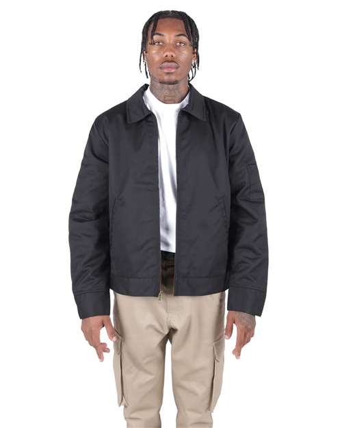 Shaka Wear Unisex Mechanic Jacket - Model Front
