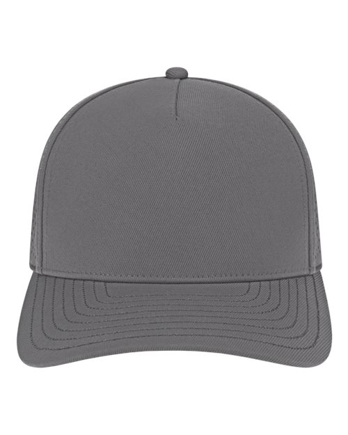CAP AMERICA Premium Water-Resistant Perforated Cap - Charcoal Front
