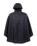 Team 365 Unisex Zone Protect Packable Poncho - Black Front