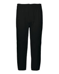 Augusta Sportswear Youth Gamer Pull-Up Baseball Pants - Black Front