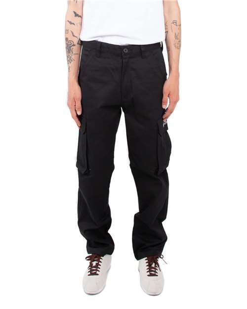 Shaka Wear Unisex Twill Cargo Pants - Model Front