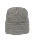 Knit Beanie - Light Heather Grey Front