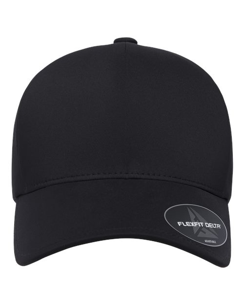 Flexfit Delta® Snapback Perforated Cap - Black Front
