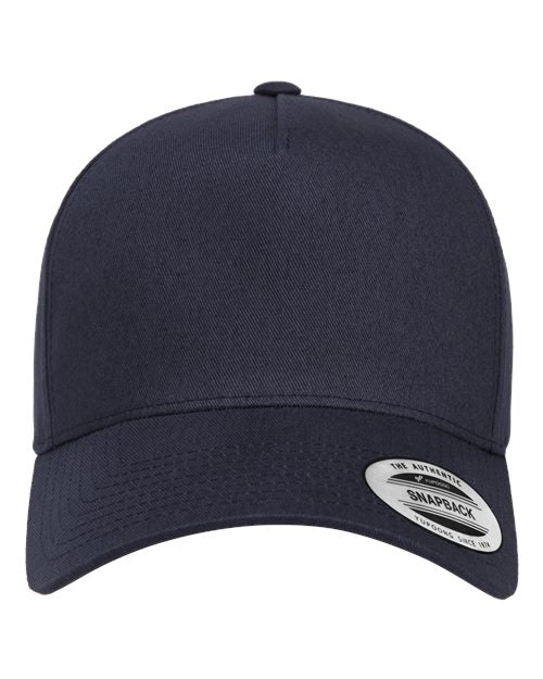 YP Classics Retro Cotton Blend Snapback Cap - Navy Front