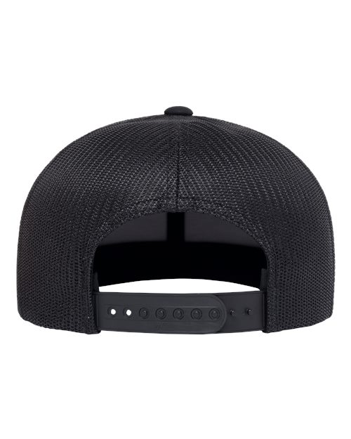 Retro High Profile Trucker Cap - Black Back
