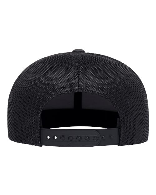 Retro High Profile Trucker Cap - Charcoal/ Black Back