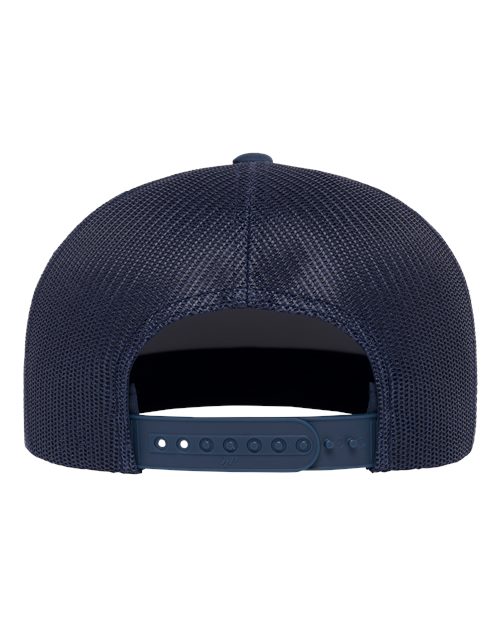 Retro High Profile Trucker Cap - Navy Back