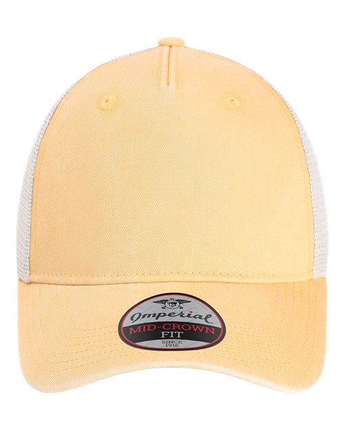 Imperial The Gambit Mesh Back Cap - Apricot/ Stone Front