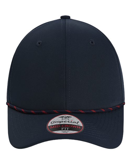 Imperial The Wingman Cap - Navy/ Navy/ Red Front